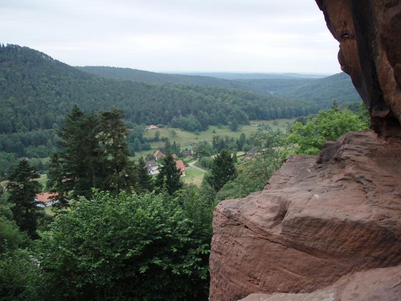 Vue du château du Vieux Windstein