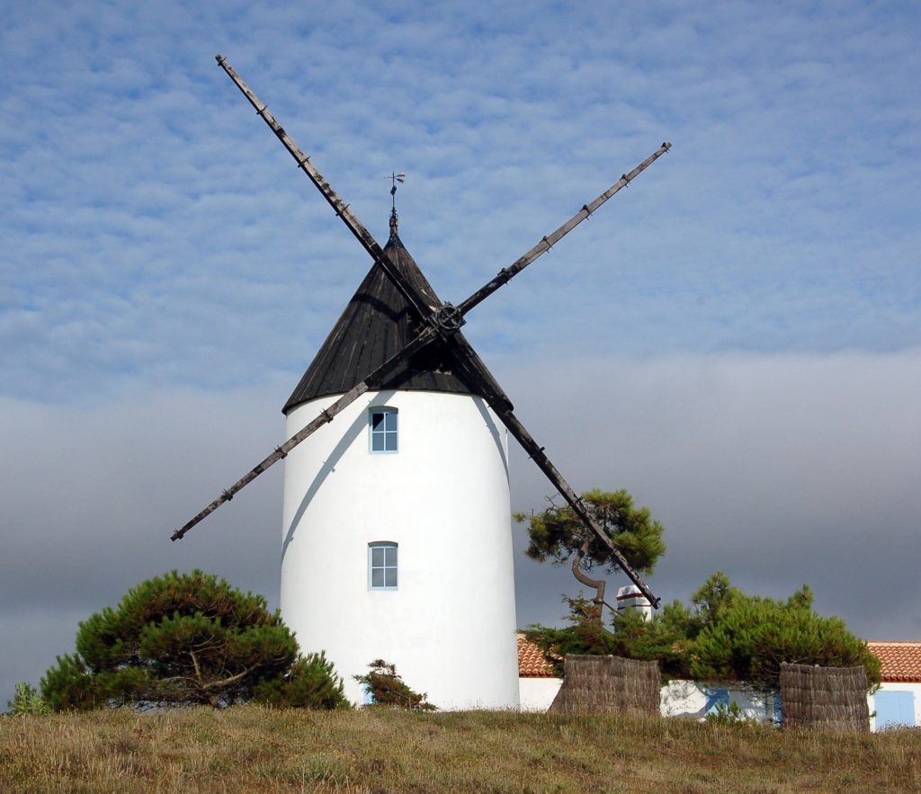 Moulin de la Bosse sur l'Ile de Noirmoutier