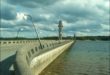 Barrage de la Plate Taille sur les lacs de l'eau d'Heure