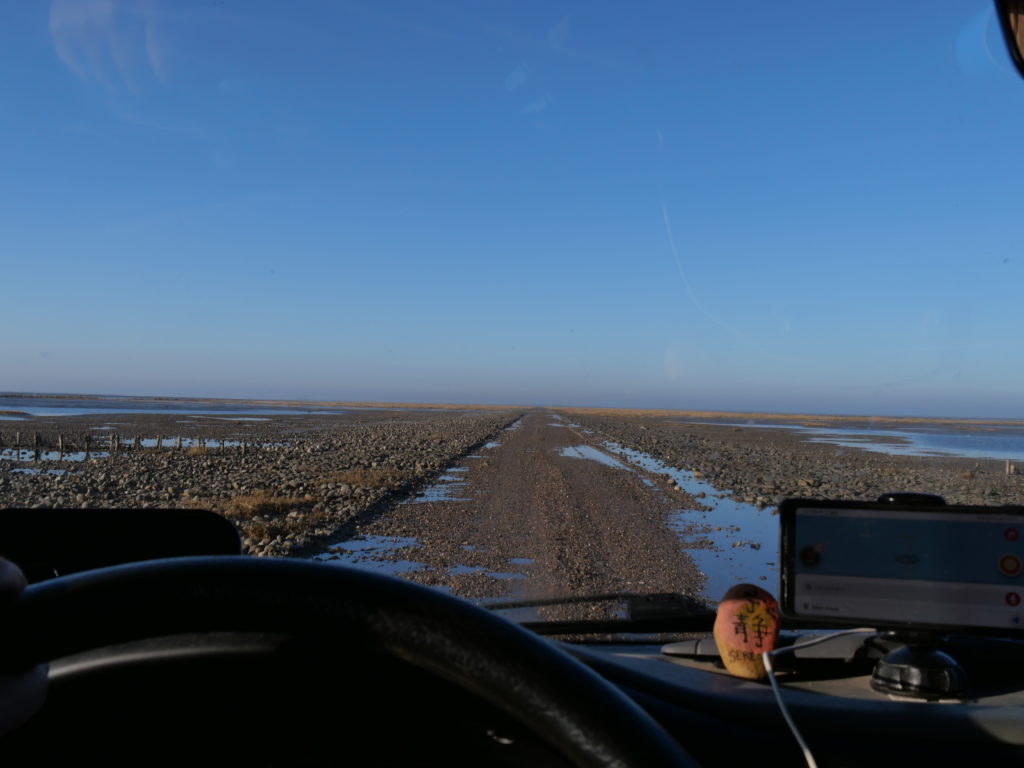 Route vers l'Ile de Mandø
