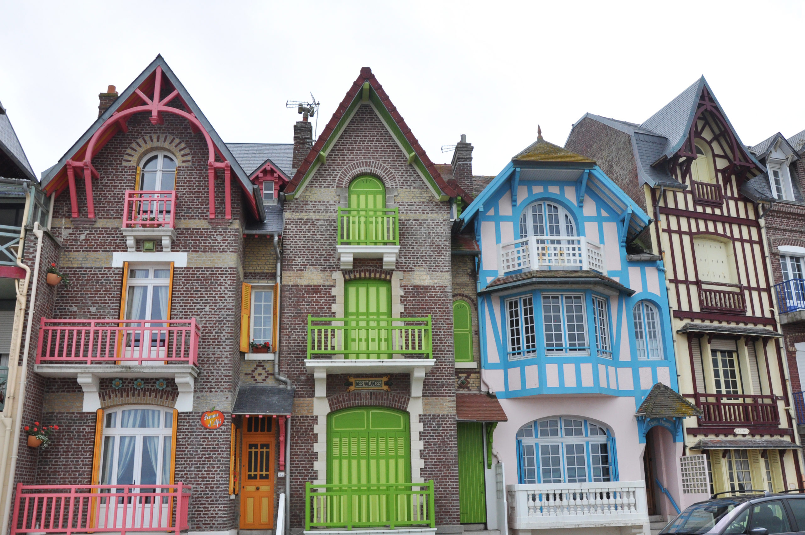 Façades à Mers-les-Bains