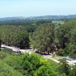 La halte nautique vue du tertre de Meilhan-sur-Garonne