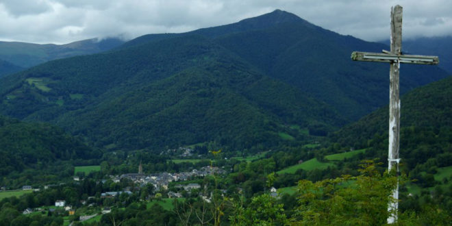 Vue de Massat depuis le sommet du Ker