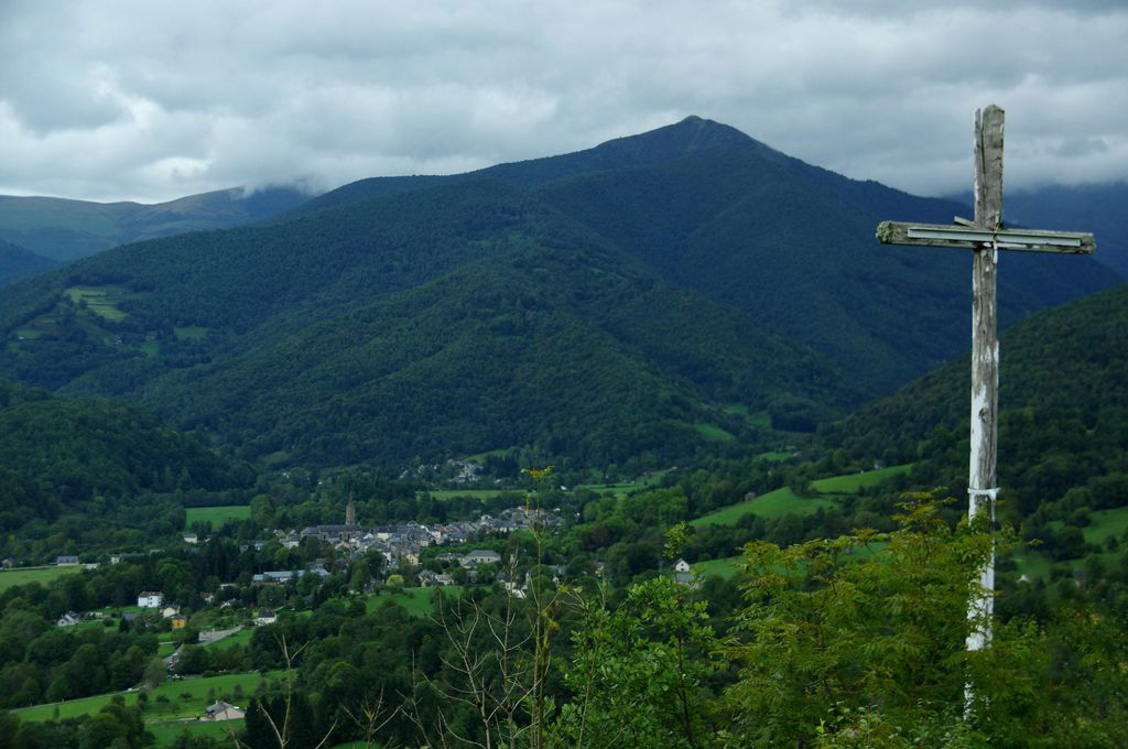 Vue de Massat depuis le sommet du Ker