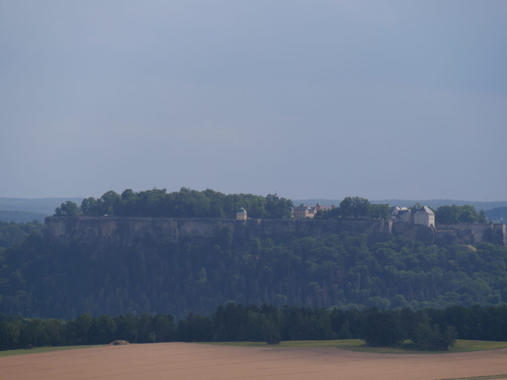 Le Festung Königstein vue du Bestei