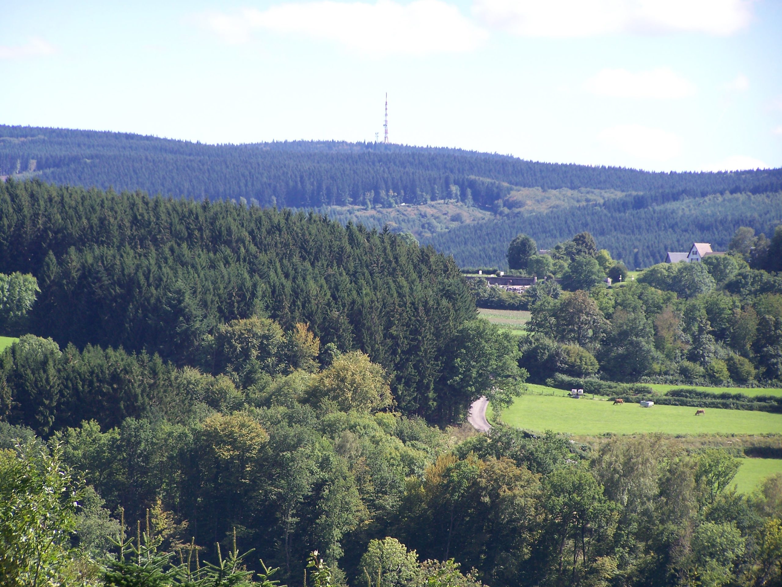 Vue du Haut-Folin depuis le théâtre gallo-romain des Bardiaux.