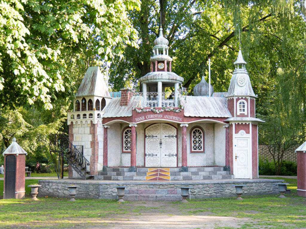 Parc à Odense rendant hommage à Hans Christian Andersen
