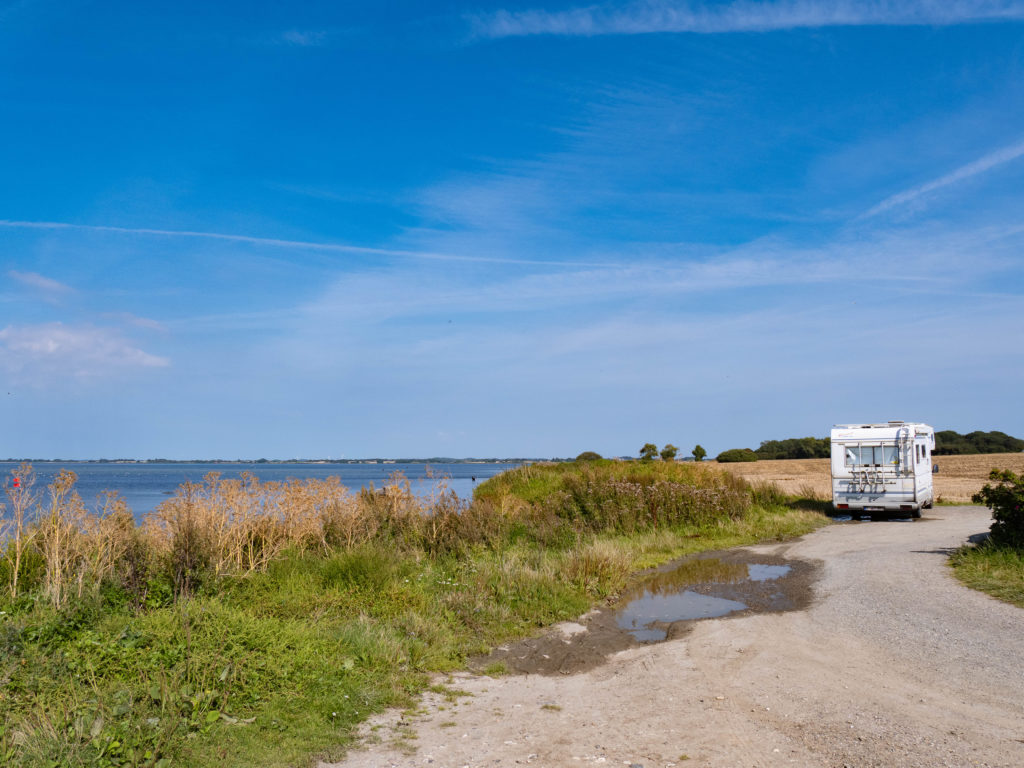 Parking du Ristinge Klint dans le sud de Langeland