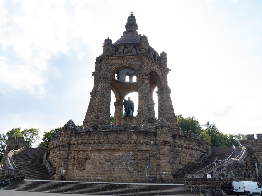 Statue de l'Empereur William sur les hauteurs de Minden.